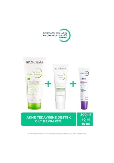 Bioderma Sebium İzokit Set - Sebium Hydra Cleanser 200 Ml + Sebium Hydra 40 Ml + Cicabio Lip Repair 10 Ml Bioderma Sebium İzokit Set - Sebium Hydra Cleanser 200 Ml + Sebium Hydra 40 Ml + Cicabio Lip Repair 10 Ml