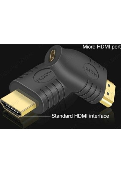 Micro Hdmı Dişi To Hdmı Erkek Dönüştürücü Çevirici