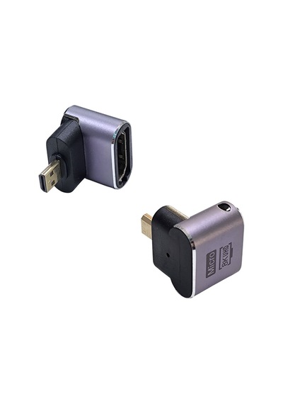 Mikro Hdmi 8k Uhd L Tipi 90 Derece Dönüştürücü Mikro Hdmı -hdmi Çevirici Dirsek