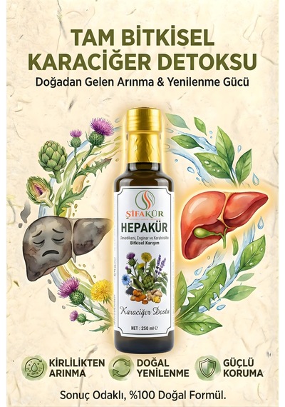 Şifakür Hepakür Sıvı Ekstrakt Devedikeni Enginar Karahindiba Bitkisel İçerikli 250ml