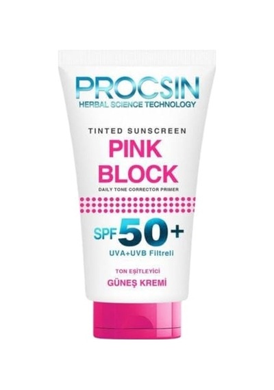 Pink Block Aydınlatıcı Spf 50 Güneş Kremi Leke Karşıtı Cilt Tonu Eşitleyici Yoğun Nemlendirici Cildi Besleyici