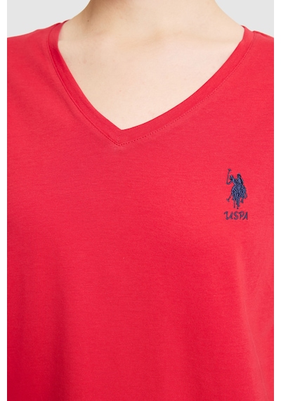 U.S. Polo Assn. U.s. Polo Assn. Kadın Kırmızı Tişört Basic 50323541-vr171 Basıc Kırmızı