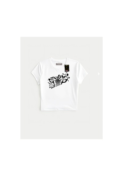 Flood Of Style Beyaz Babby Tee Aslan Gözü Minimal Özel Tasarım