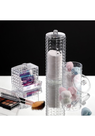 Diamond 3 Lü Çok Amaçlı Makyaj Organizer Set Ck1041 Plastik Gri Diğer