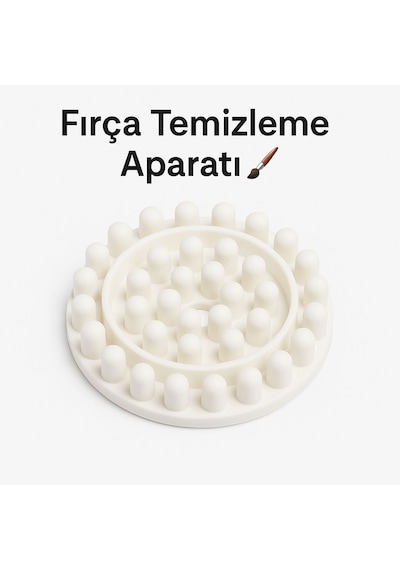 6 Lı Fırça&palet&cleaner Hobi Ve Profesyonel Seti Dmk-016