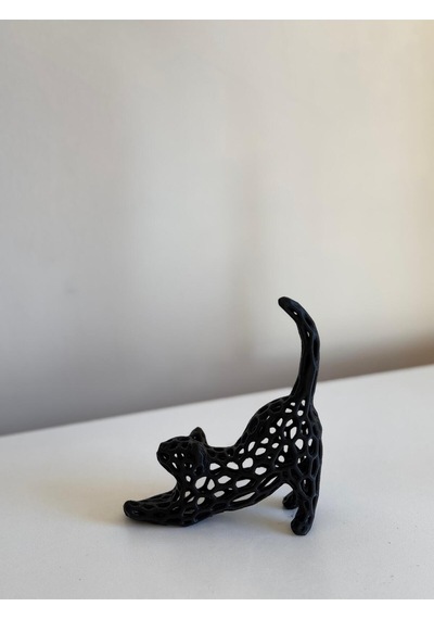 2 Adet Kedi Modeli Dekoratif Obje Plastik