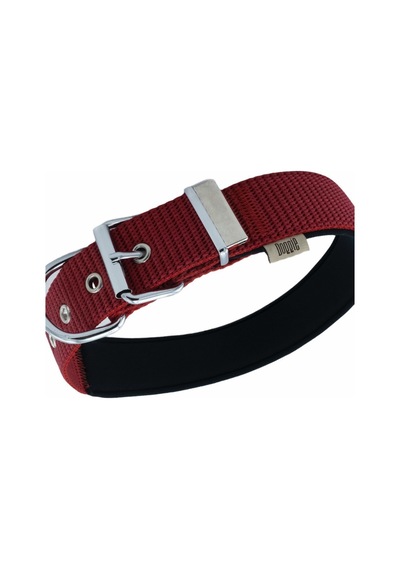 Doggie Konforlu Dokumadan El Yapımı Çivili Köpek Boyun Tasması Kırmızı 4 x 52 x 60 CM Kırmızı