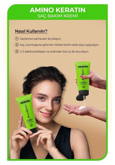 Saç Bakim Kremi & Ossion Amino Keratin 300ml