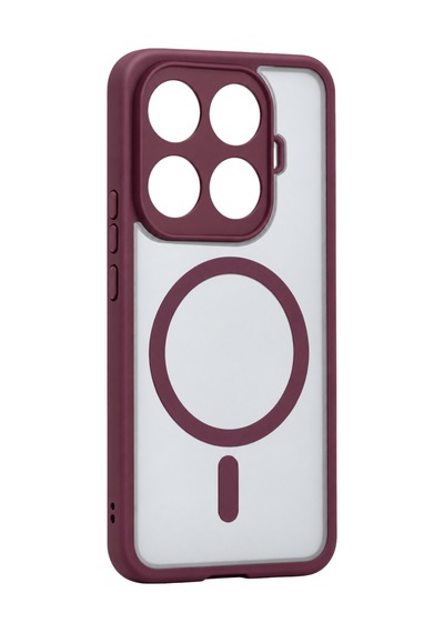 Xiaomi Mi 15t Pro Loji Magsafe Kapak - Bordo Çok Renkli