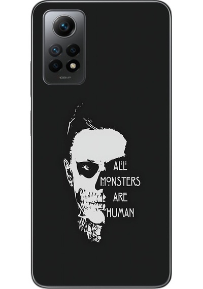 Xiaomi Redmi Note 12 Pro Uyumlu Şeffaf Kılıf American Horror Story Tasarımlı