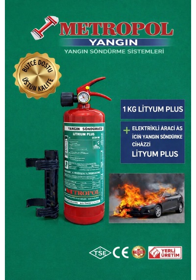 Metropol 2 Kg Lityum-iyon Batarya Yangın Söndürme Cihazı Metropol - 874358783