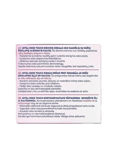 Nıvea Aqua Rose Kırışıklık Karşıtı Gündüz Yüz Bakım Kremi 50ml, Kalsiyum, İnce Çizgi Görünümü, Sıkı Cilt