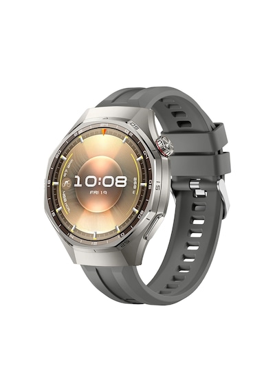 Sneezy Huawei Watch Gt6 Pro 46mm İle Uyumlu Spor Silikon Metal Tokalı Soft Saat Kordonu