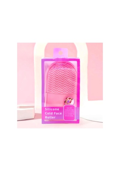 Ruby Face Slikon Yüz Buz Masaj Rulosu Yüz Sıkılaştırıcı Ice Face Roller Pembe