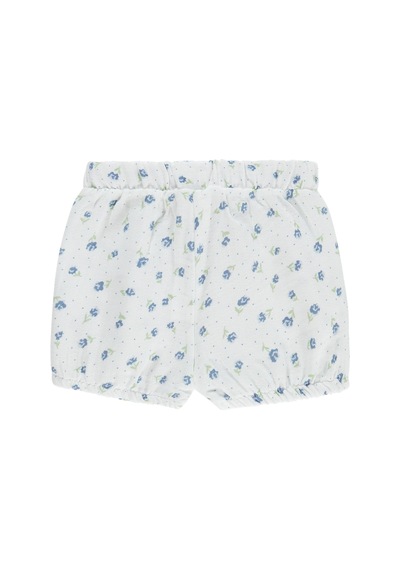 Civil Baby Paça Büzgülü Çiçek Empirme 6-18 Ay Şort-beyaz