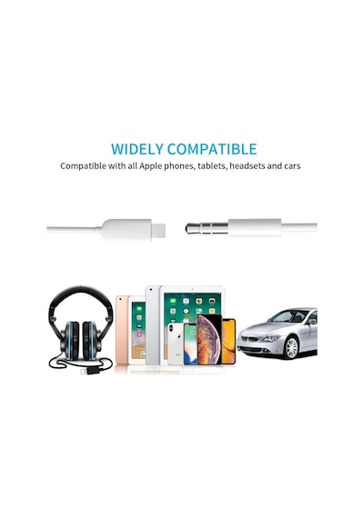 Lightning To Apple Uyumlu iPhone Aux Kulaklık Çevirici 3.5 Mm Jack Girişli