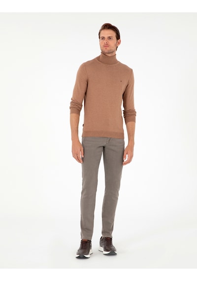 Pierre Cardin Erkek Camel Melanj Kazak/Triko 50296602-vr122 Camel Melanj