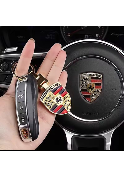 Metal Gold Premium Anahtarlık Pors Che Uyumlu Metal Anahtarlık