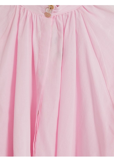 Lcw Modest Pembe Hakim Yaka %100 Pamuklu Kadın Gömlek Tunik