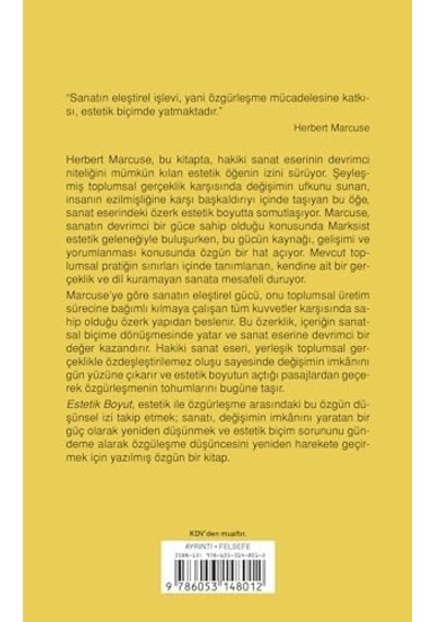 Estetik Boyut: Marksist Estetiğin Eleştirisine Doğru