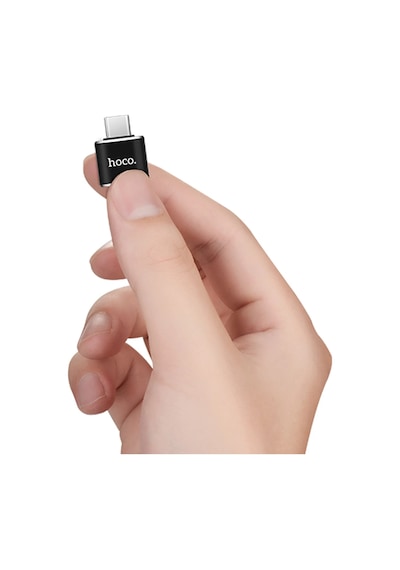 Hoco. Ua5 Tak Çalıştır Type-c To Usb Dönüştürücü - Siyah