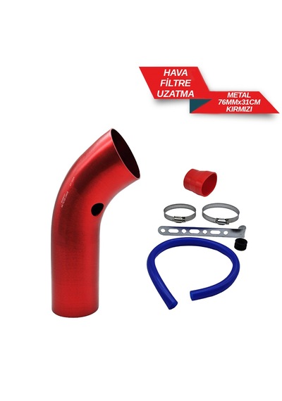 Hava Filtre Uzatma Metal 76 Mm X31 Cm Kırmızı 4686332