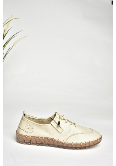 Fox Shoes U555130503 Bej Hakiki Deri Spor Ayakkabı Bej-hakiki Deri Bej