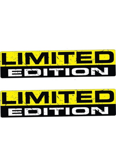 Limited Edition Sınırlı Sayıda Sticker Yapıştırma 15Cm X 3Cm