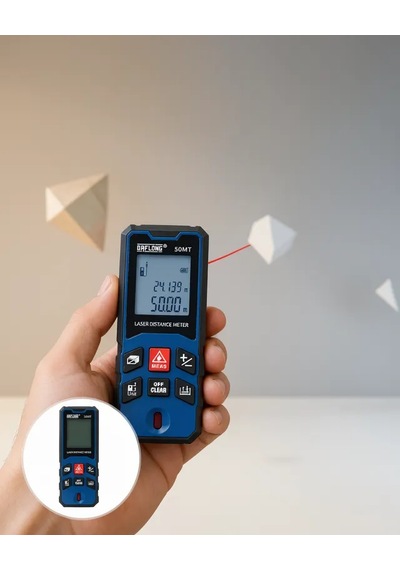 Astraltech Lazer Ölçüm Cihazı 50 Metre Alan Ve Mesafe Hesaplama