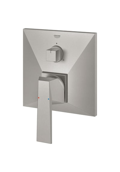 Grohe Allure Brilliant 3 Yollu Yön Değiştiricili Tek Kollu Banyo Bataryası - 24099DC0 Gri