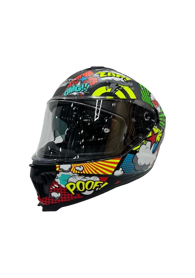 Sway Sw 865 Boom Black Callorful Güneş Gözlüklü Kask