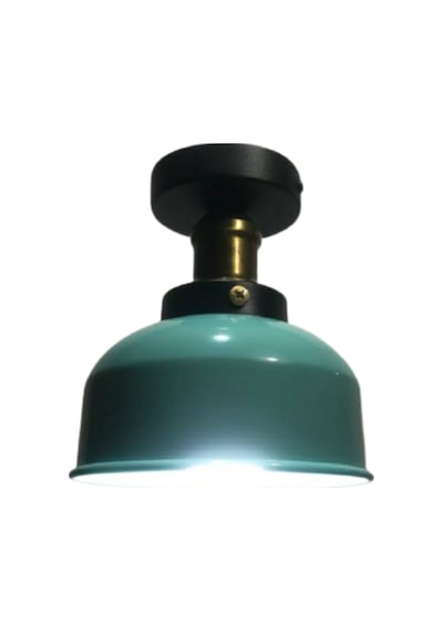 Mylights Retro Rustik Turkuaz Plofonbyer Tavan Avize