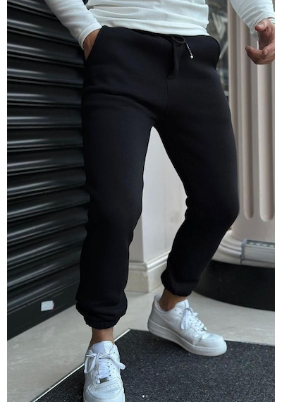 Slimfit Paça Lastikli 3 İplik İçi Şardonlu Polarlı Kışlık Spor Eşofman Altı 001 Slimfit Paça Lastikli 3 İplik İçi Şardonlu Polarlı Kışlık Spor Eşofman Altı 001