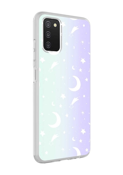 Zore Galaxy Uyumlu A03s Kılıf M-blue Desenli Kapak - Moon No4 Moon No4