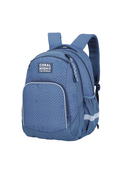 Coral High Geometrik Desenli Okul Sırt Çantası 24450 Siyah