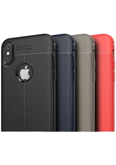 Apple Uyumlu iPhone X Kılıf Zore Niss Silikon Kapak Gri