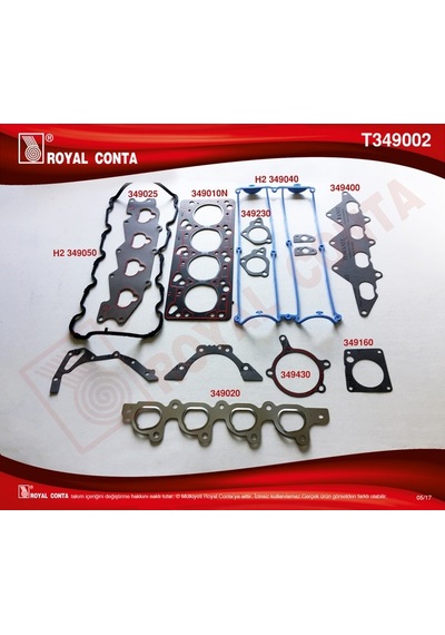 Motor Takım Conta Escort Clx 1.6 16v 95 01 938x6014aa-5028414