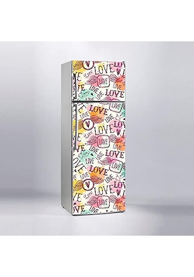 Buzdolabı Sticker Kaplama Dolap Kaplama Etiketi Love Aşk Diğer