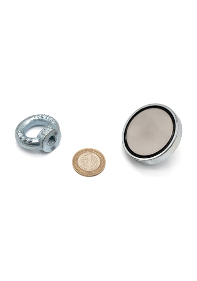 Ø48 Mm Halkalı Mıknatıs - Neodyum Pot Mıknatıs