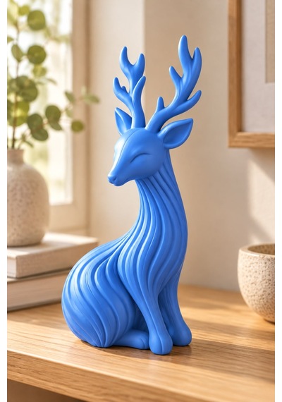 Japon Tarzı Noel Geyik Figürlü Dekoratif Biblo 76931622