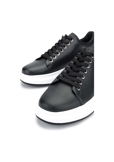 Tamer Tanca Erkek Hakiki Deri Siyah Sneakers & Spor Ayakkabı 381 19669 Erk Ayk Y24 Sıyah Siyah