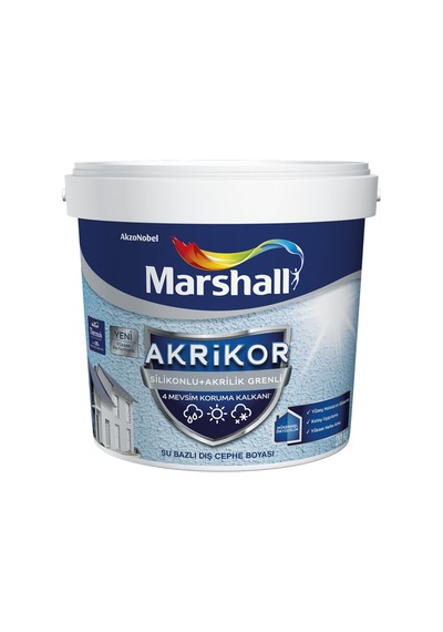 Marshall Akrikor Silikonlu + Akrilik Grenli Boya 20 Kg