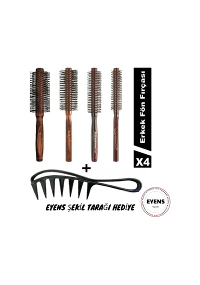 Elsa Professional 4 Lü Erkek Tarama Serisi Wax Tarağı Hediyeli