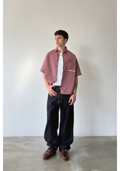 Flaw Dikiş Detaylı Baggy Jean-29013 Koyu Lacivert
