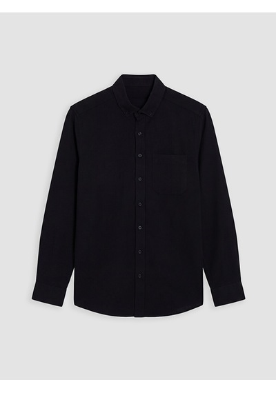 Lcwaıkıkı Classic Siyah Regular Fit Armürlü Erkek Gömlek Lcwaıkıkı Classic Siyah Regular Fit Armürlü Erkek Gömlek