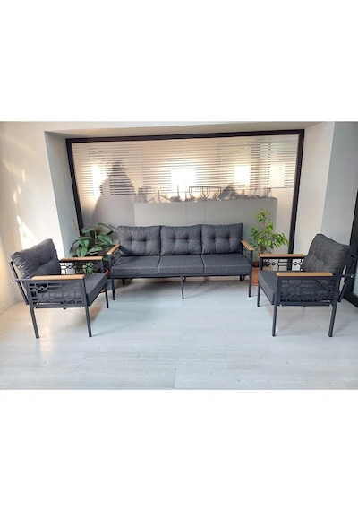 İnci Balkon-bahçe-kafe-çay Seti-koltuk Oturma Takımı-oturma Grubu Çstakımlazer Antrasit Siyah Antrasit - Siyah İnci Balkon-bahçe-kafe-çay Seti-koltuk Oturma Takımı-oturma Grubu Çstakımlazer Antrasit Siyah Antrasit - Siyah