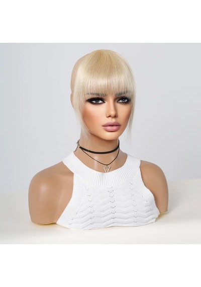 Yoğun Gerçek Perçem / Beyaz Platin - Elwm-582529 Çok Renkli