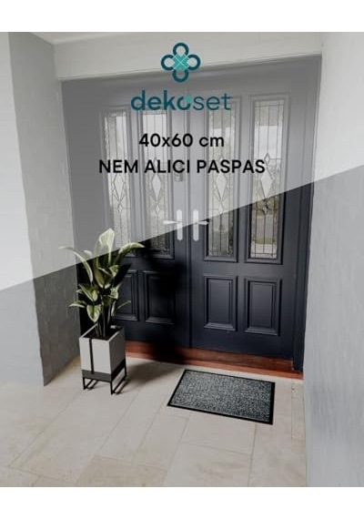 Nem Ve Toz Alıcı Gri Paspas Kapı Önü Nem Alıcı Gri Paspas 40x60 Açık Bej