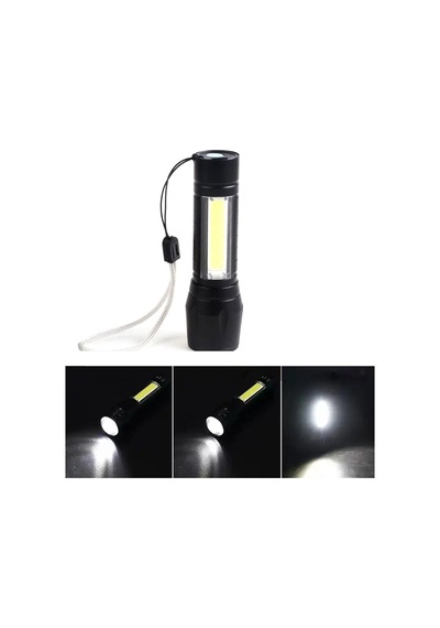Mini Çok Güçlü Şarjli El Feneri Xpe-cob Led Wt-030 Beyaz