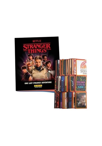 Panini Stranger Things Çıkartma Albümü 48 Sayfa 200 Sticker Serisi Posterli Yapıştırma Albüm